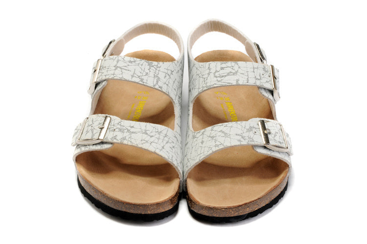 Birkenstock Milano White Marble Print