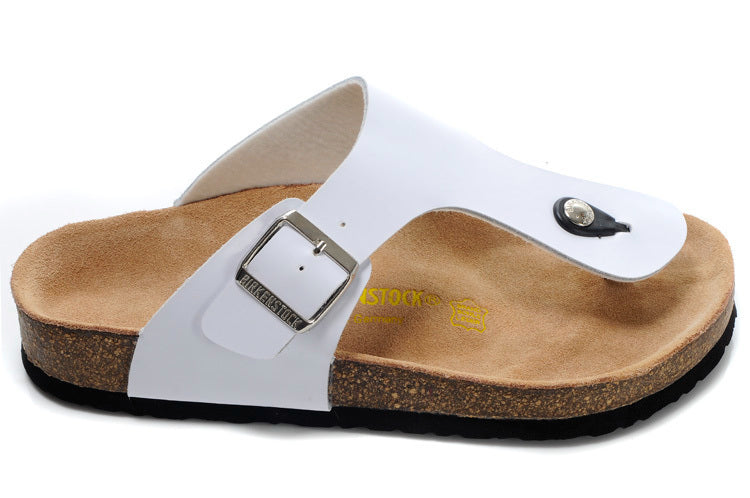 Birkenstock Gizeh Birko-Flor White Thong Sandals