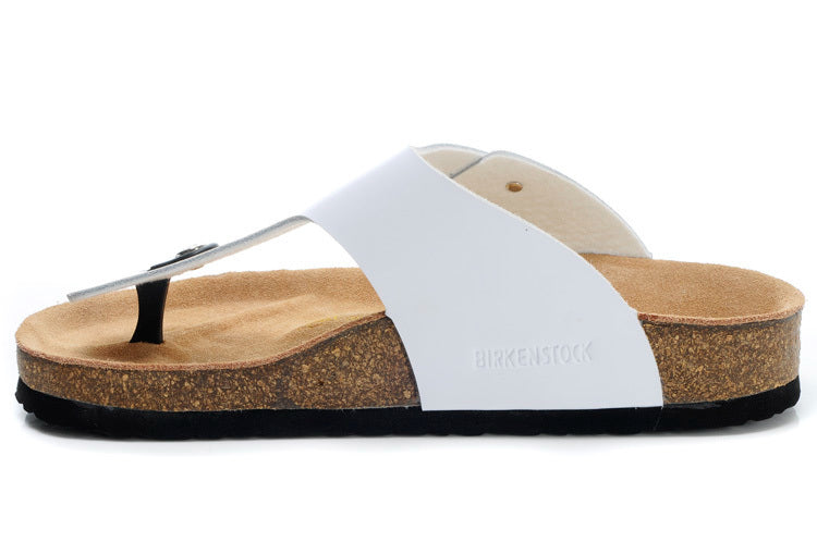 Birkenstock Gizeh Birko-Flor White Thong Sandals
