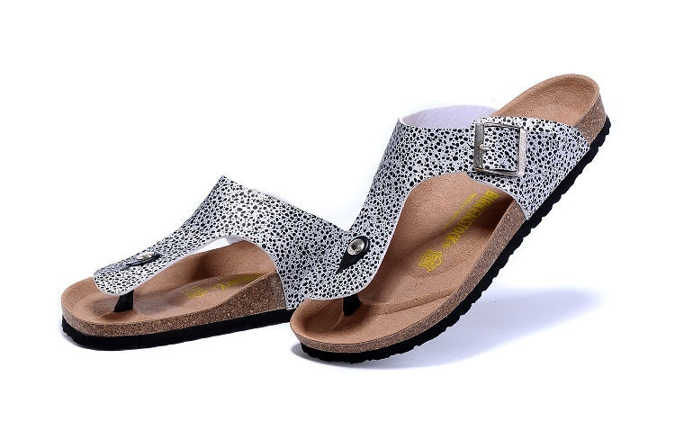 Birkenstock Gizeh Dalmatian / Black Dot Print Birko-Flor Sandals