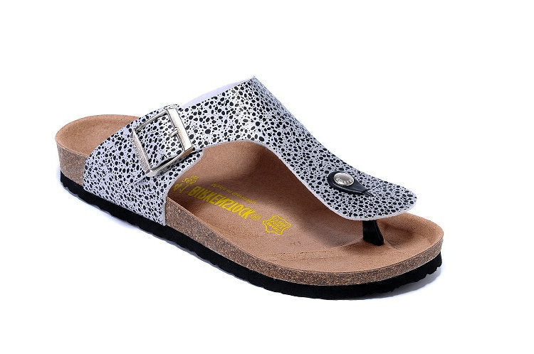 Birkenstock Gizeh Dalmatian / Black Dot Print Birko-Flor Sandals
