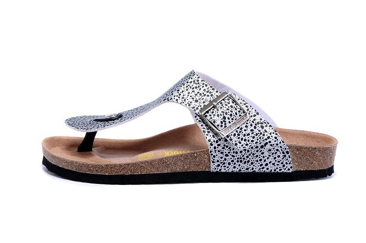 Birkenstock Gizeh Dalmatian / Black Dot Print Birko-Flor Sandals