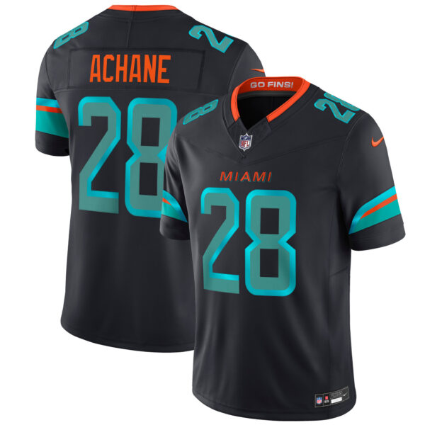 De'von Achane Miami Dolphins 2025 Rivalries Collection Game Jersey - Pitch Blue