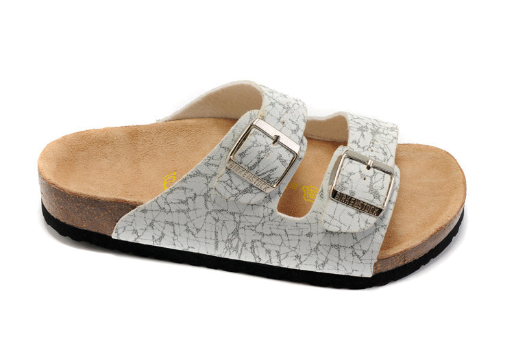 Birkenstock Arizona (Marble Print / White Crackle Birko-Flor)