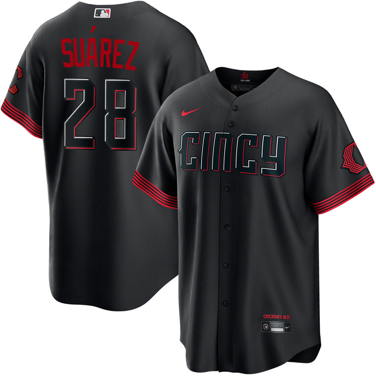 Eugenio Suárez Cincinnati Reds City Connect Jersey - Black