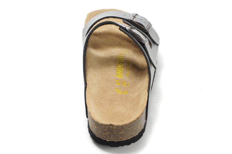 Birkenstock Arizona (Gray Birko-Flor / Synthetic Leather)