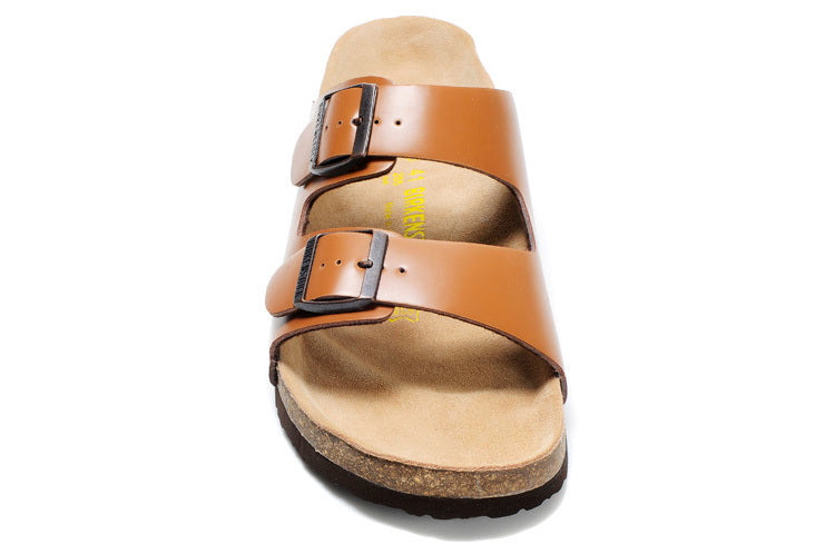 Birkenstock Arizona (Cognac / Tan Birko-Flor / Synthetic Leather)