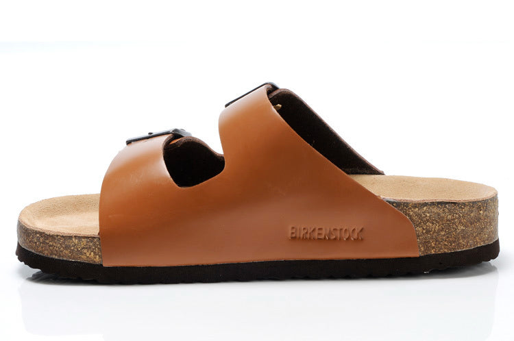 Birkenstock Arizona (Cognac / Tan Birko-Flor / Synthetic Leather)