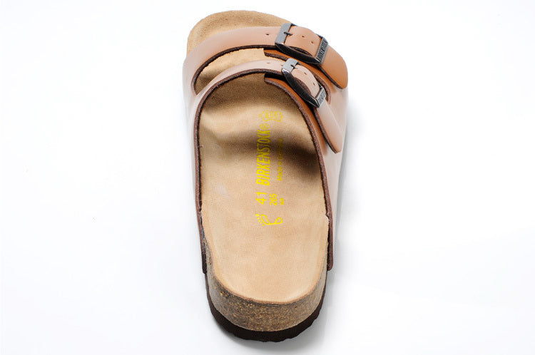 Birkenstock Arizona (Cognac / Tan Birko-Flor / Synthetic Leather)