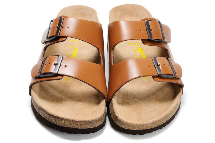 Birkenstock Arizona (Cognac / Tan Birko-Flor / Synthetic Leather)