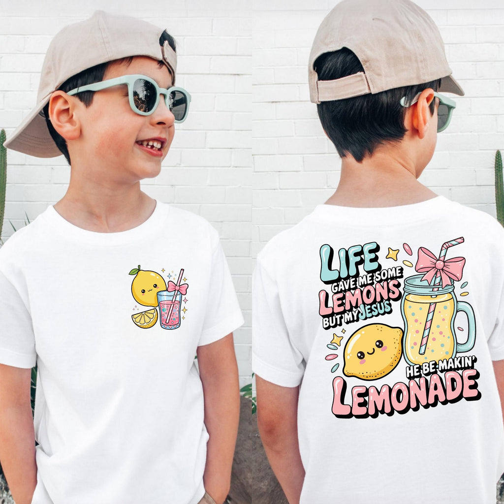 Life Gave Me Lemons Shirt, Cute Lemonade Graphic Shirt, He Be Makin' Lemonade Hoodie Sweatshirt, Faith Quote Youth Crew, Child of God Shirt