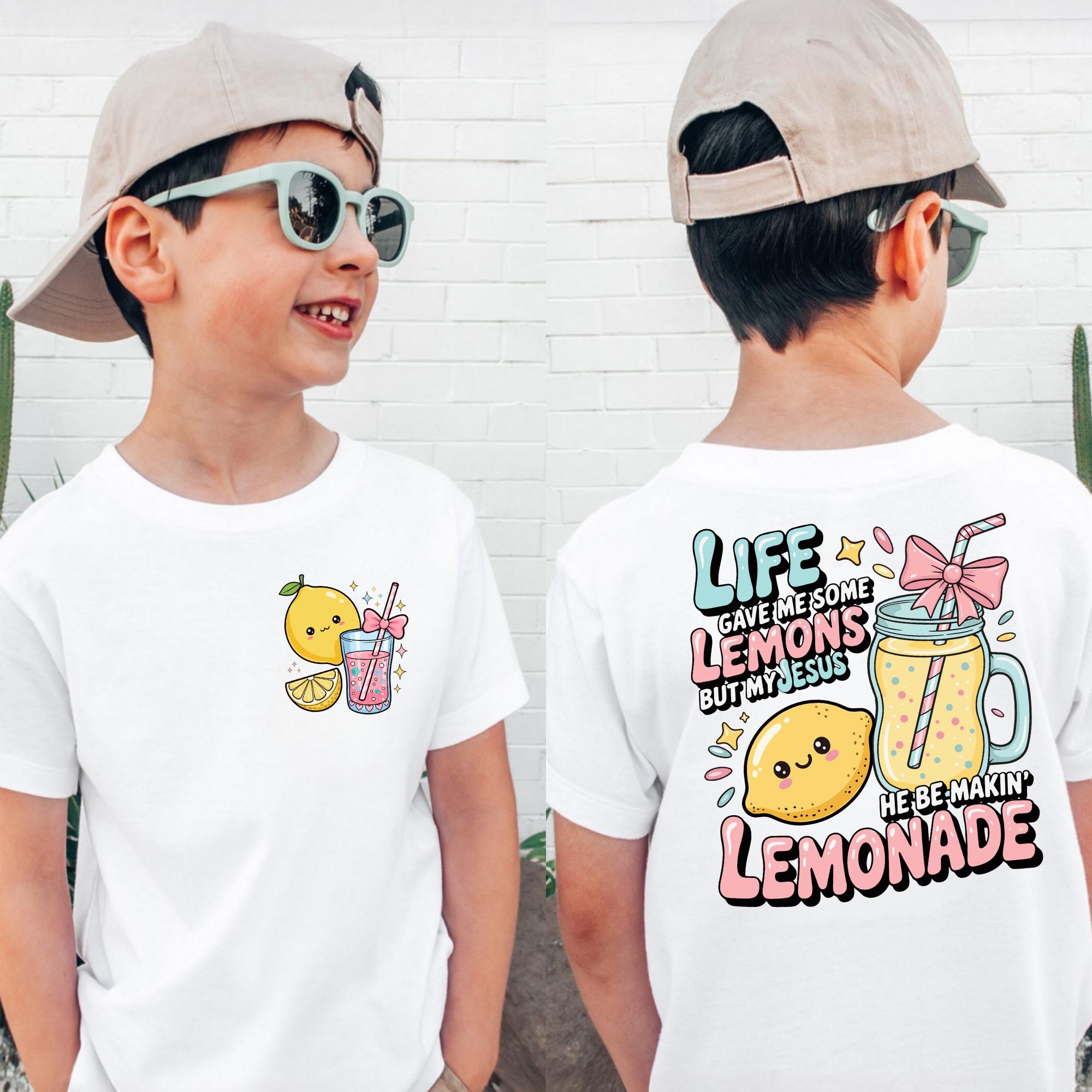 Life Gave Me Lemons Shirt, Cute Lemonade Graphic Shirt, He Be Makin' Lemonade Hoodie Sweatshirt, Faith Quote Youth Crew, Child of God Shirt