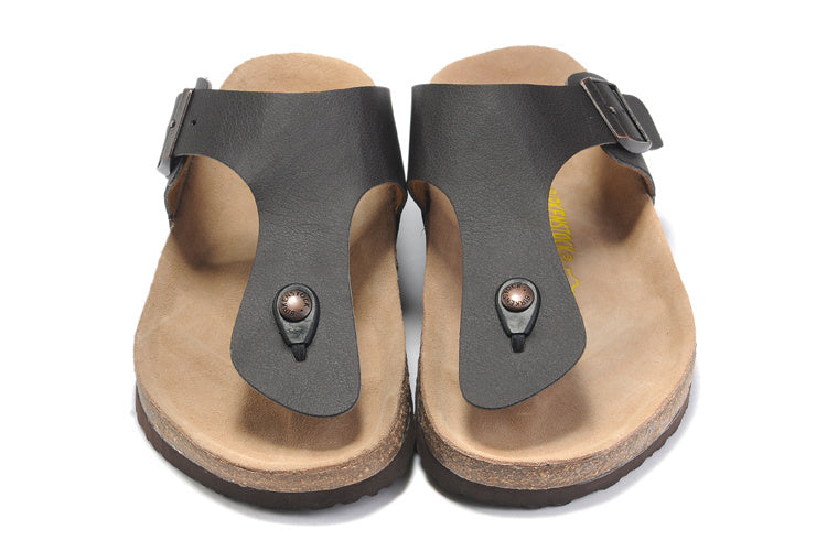 Birkenstock Gizeh Black Birko-Flor Sandals