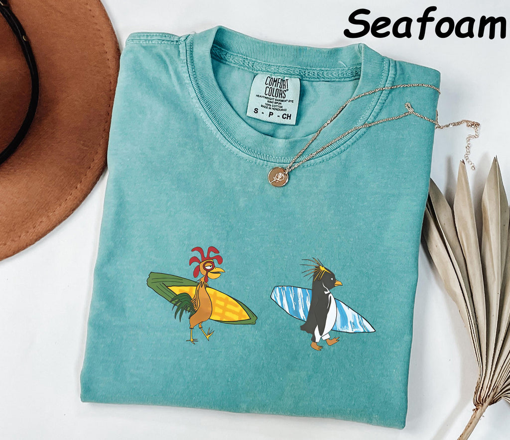 Comfort Colors® Cody Maverick And Chicken Joe Shirt, Surf's Up T-shirt, Funny Movie Fans Tee Movie Meme Sweatshirt, Trendy Chicken Joe Top,