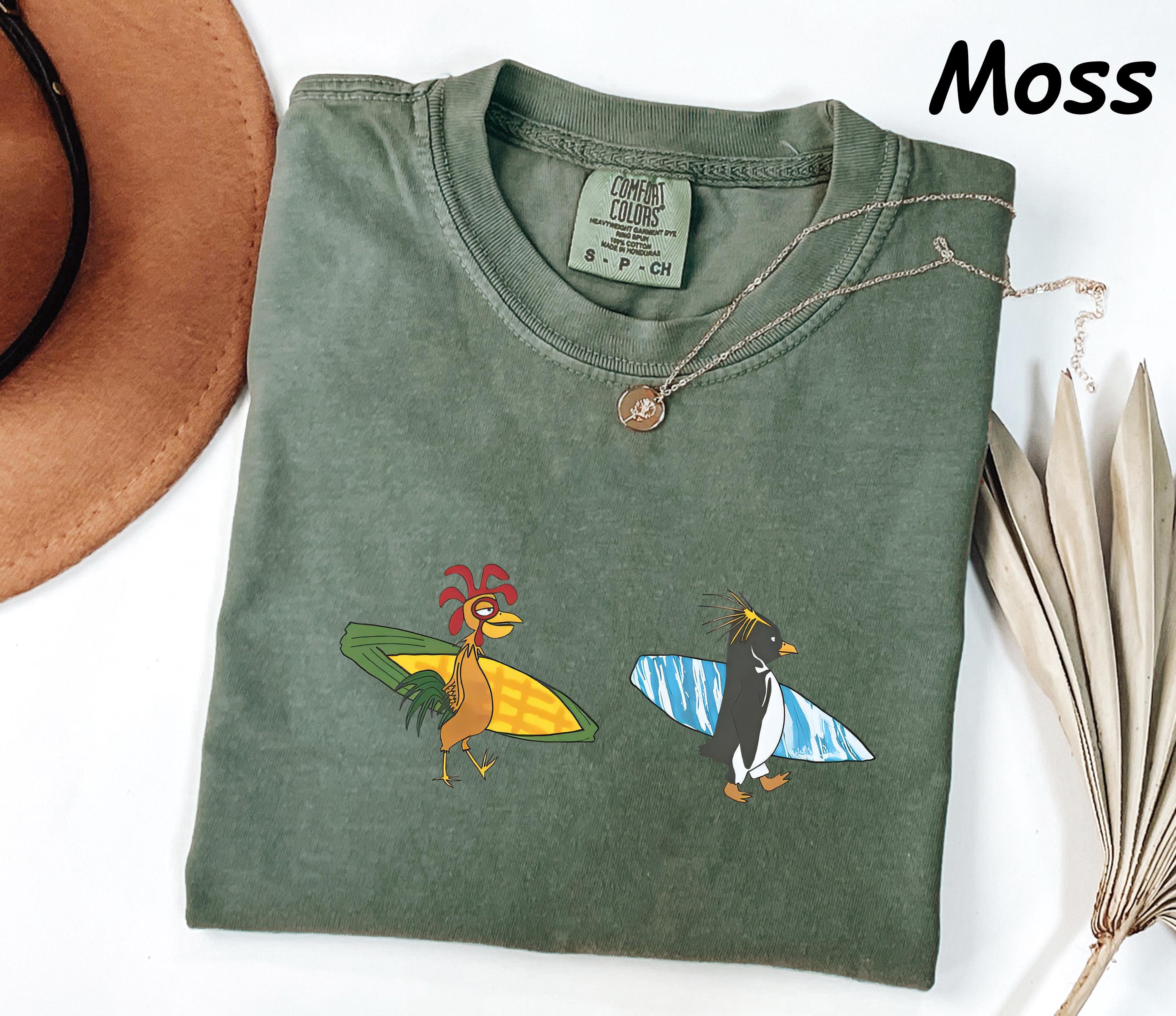 Comfort Colors® Cody Maverick And Chicken Joe Shirt, Surf's Up T-shirt, Funny Movie Fans Tee Movie Meme Sweatshirt, Trendy Chicken Joe Top,