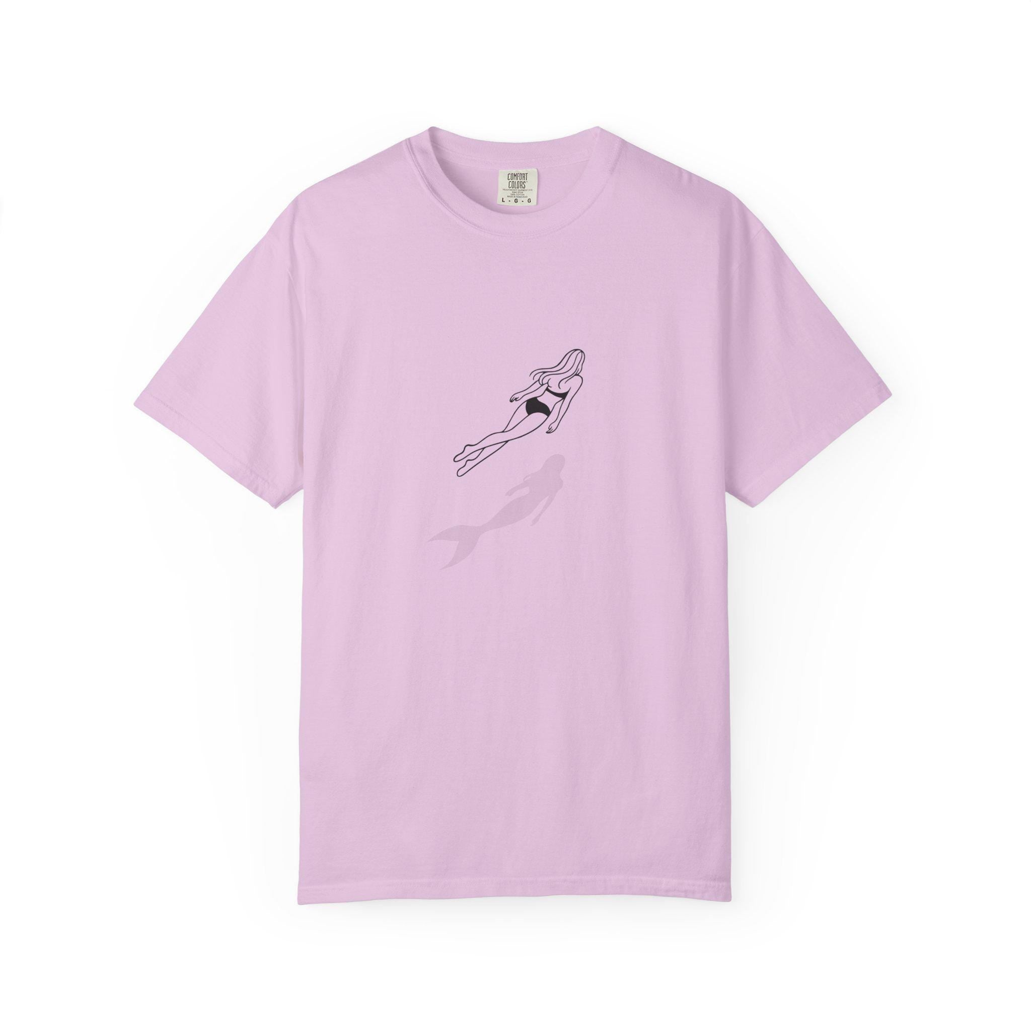 Mermaid Girl T-shirt Ocean Fantasy Graphic Tee Beach Sweatshirt Summer Love Illustration