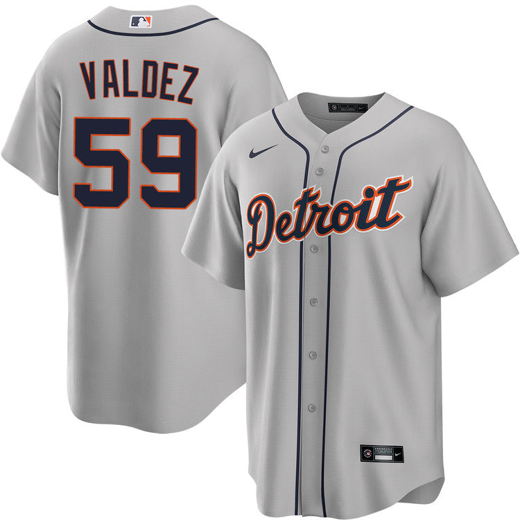 Framber Valdez Detroit Tigers Road Jersey - Gray