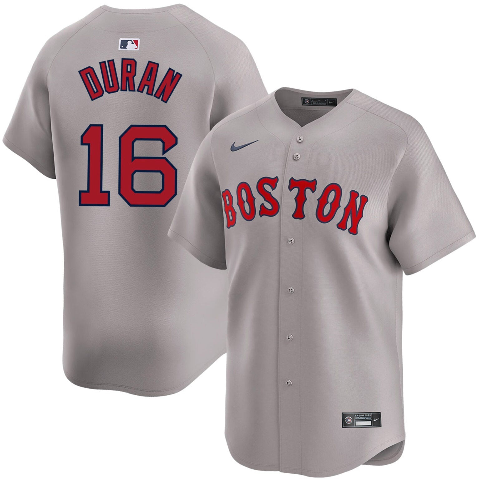 Jarren Duran Boston Red Sox Road Limited Jersey –  Gray