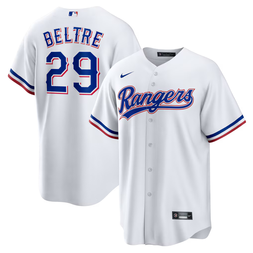 Adrian Beltre Texas Rangers Home Retired Player Jersey - White
