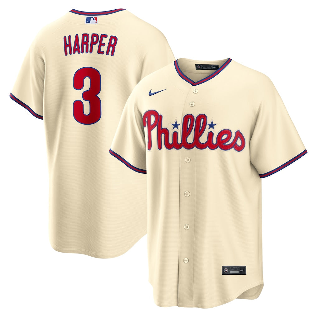 Bryce Harper Philadelphia Phillies Alternate Jersey - Cream