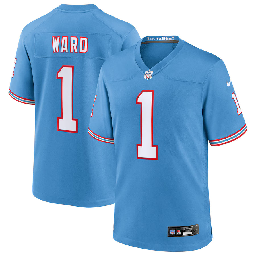 Cameron Ward Tennessee Titans 2nd Alternate Jersey - Light Blue
