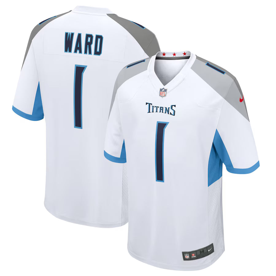 Cameron Ward Tennessee Titans Jersey - White