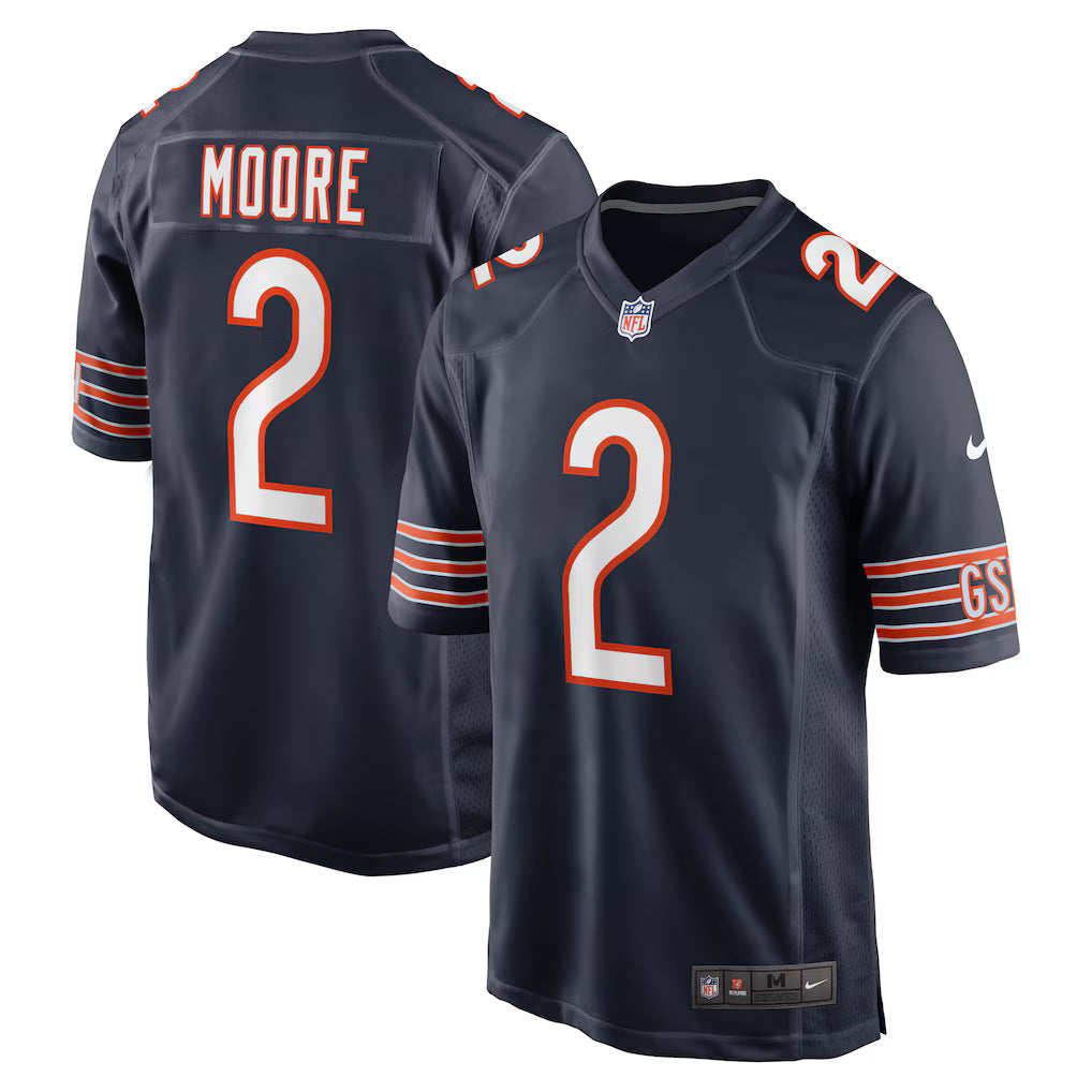 DJ Moore Chicago Bears Jersey - Navy