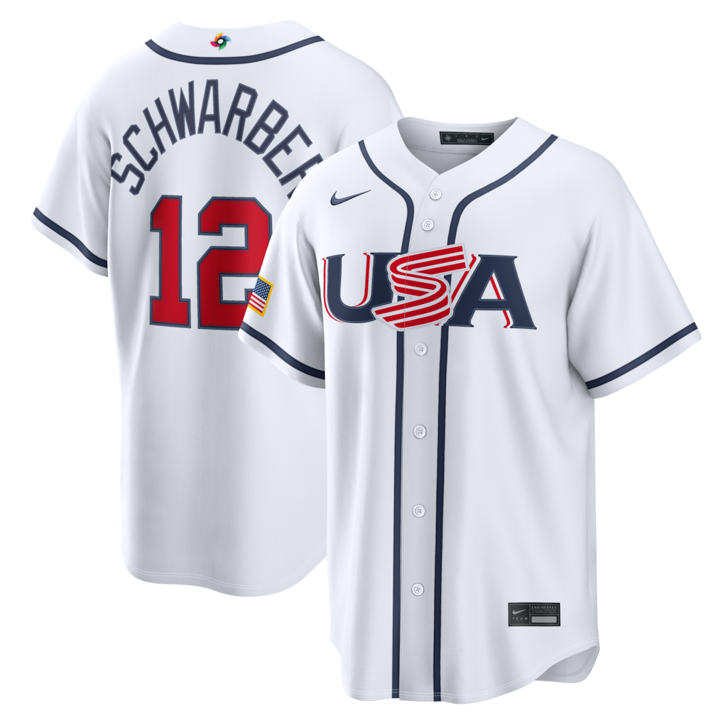 Kyle Schwarber USA Baseball 2026 World Baseball Classic Home Stadium Jersey - White