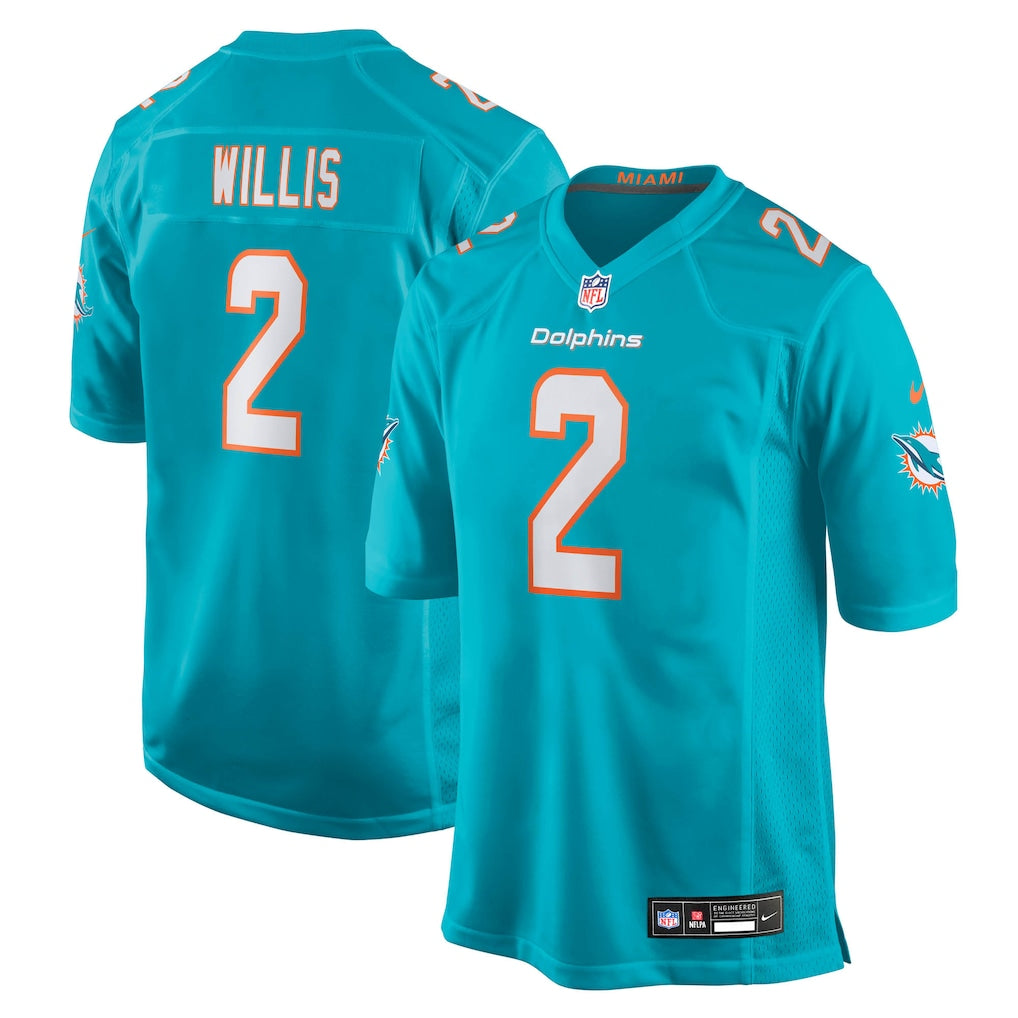 Malik Willis Miami Dolphins Jersey - Aqua
