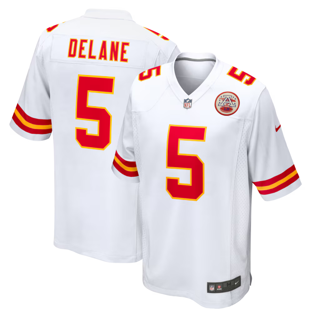 Mansoor Delane Kansas City Chiefs 2026 NFL Draft First Round Pick No. 6 Jersey - White