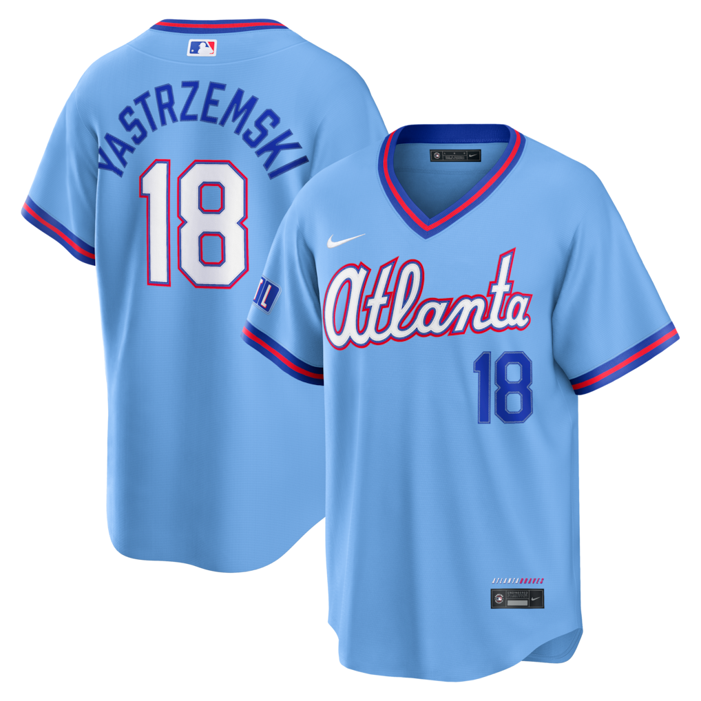 Mike Yastrzemski Atlanta Braves 2026 City Connect Stadium Jersey - Powder Blue