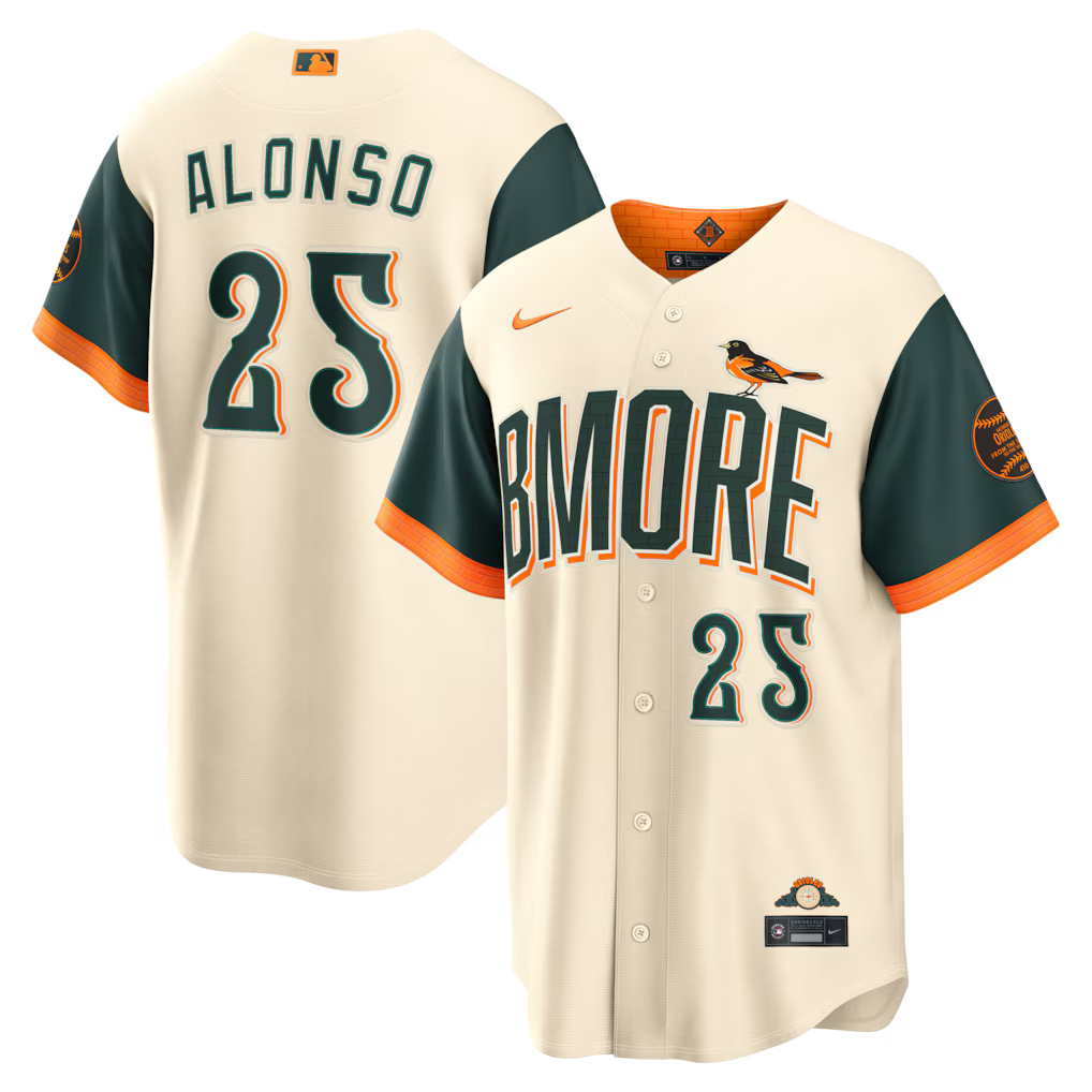 Pete Alonso Baltimore Orioles 2026 City Connect Stadium Jersey - Natural