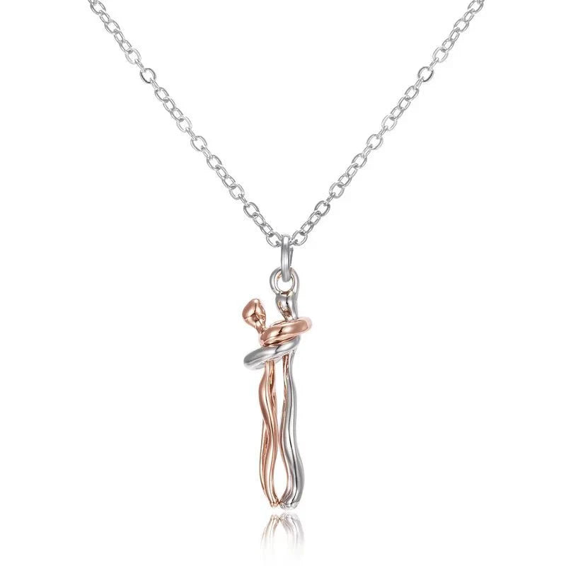 Pendentif Couple Enlacé