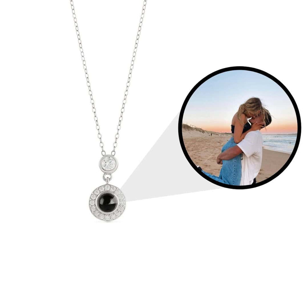 Pendentif Élégance Éternelle - Projection Photo Personnalisé