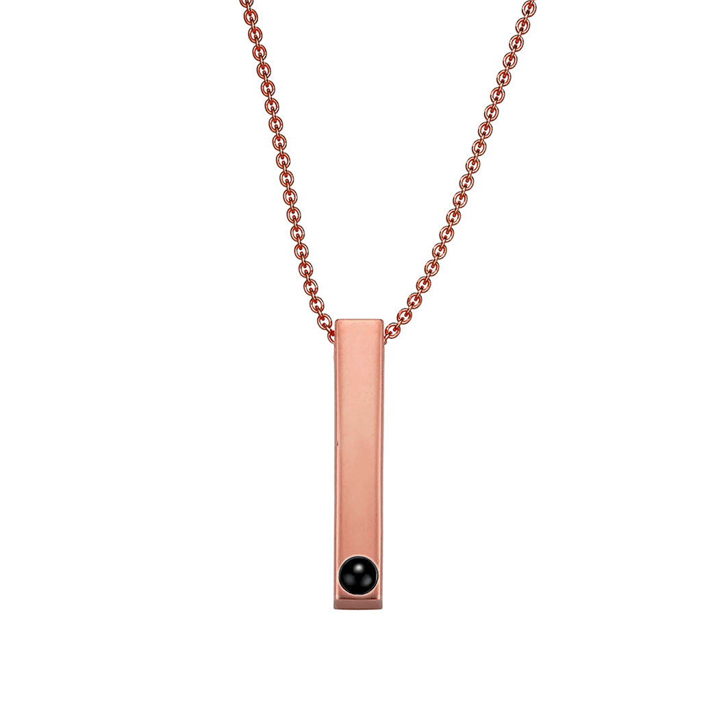 Pendentif Homme – Barre à Projection Photo Personnalisée