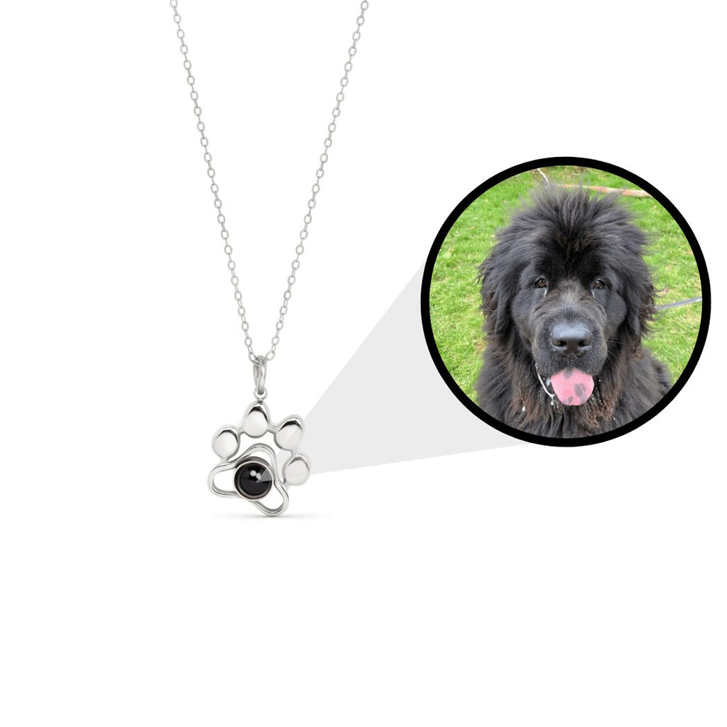 Pendentif Patte de Chien - Projection Photo Personnalisé