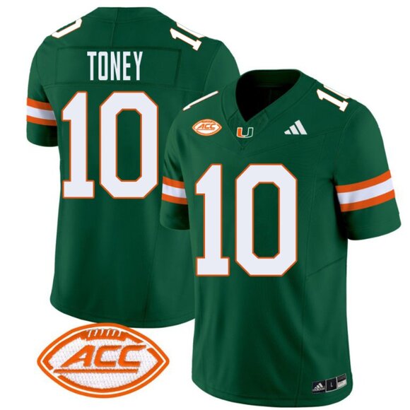 Malachi Toney Miami Hurricanes Jersey - Green